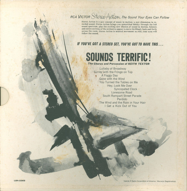 The Chorus And Percussion Of Keith Textor - Sounds Terrific! | Very Good Plus (VG+) Very Good (VG)-