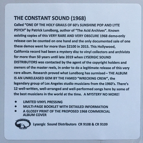 The Constant Sound - The Constant Sound | Mint (M) Mint (M)-