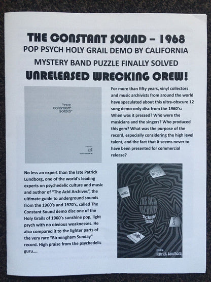 The Constant Sound - The Constant Sound | Mint (M) Mint (M)-