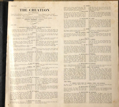Joseph Haydn - The Creation (Die Schöpfung) | Very Good Plus (VG+) Very Good (VG)-