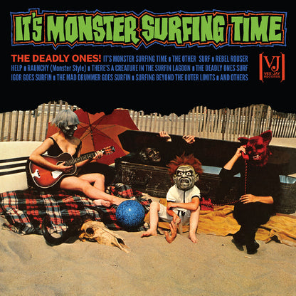The Deadly Ones - It's Monster Surfing Time (All-Analog) (Bloody Pumpkin Vinyl) | Mint (M) Mint (M)-