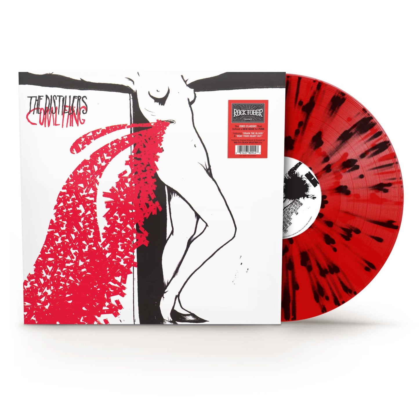 The Distillers - Coral Fang [RKTBR25](REDw/BLACK SPLATTER VINYL) | Mint (M) Mint (M)-
