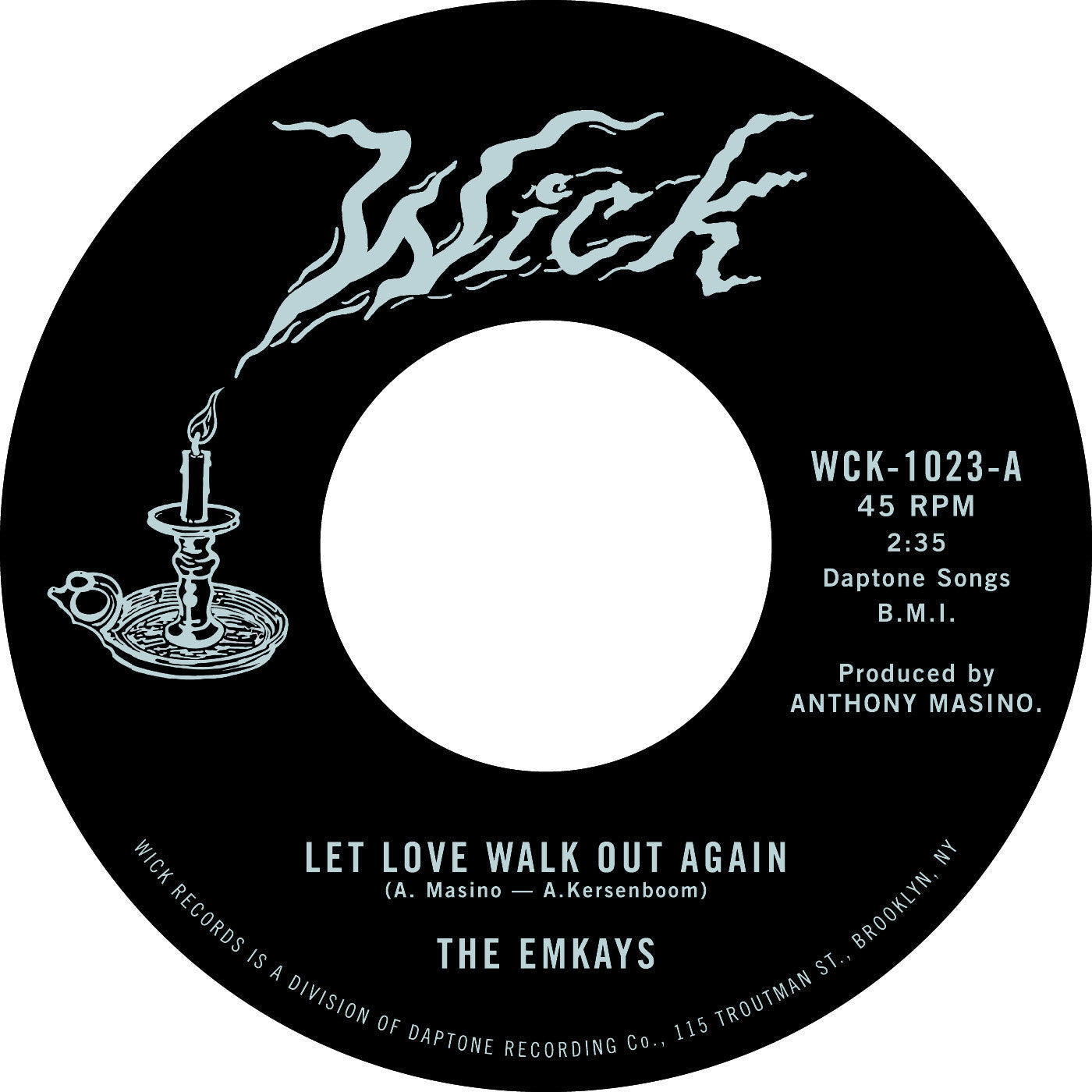 The Emkays - Let Love Walk Out Again B/W Through The Pines (7" VINYL 45) | Mint (M) Mint (M)-