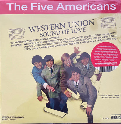 The Five Americans - Western Union / Sound Of Love (COLOR VINYL) | Mint (M) Mint (M)-