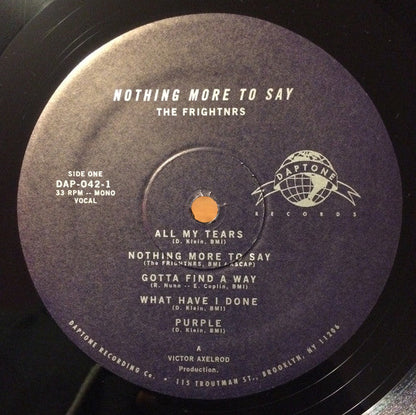 The Frightnrs - Nothing More To Say | Mint (M) Mint (M)-