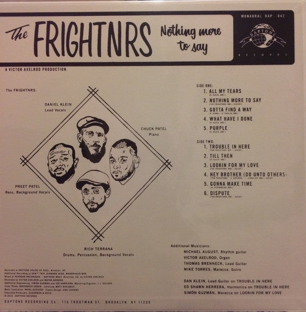 The Frightnrs - Nothing More To Say | Mint (M) Mint (M)-