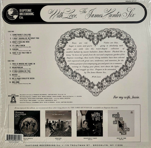 The James Hunter Six - With Love | Mint (M) Mint (M)-