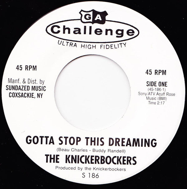 The Knickerbockers - Gotta Stop This Dreaming / I Want A Girl For Christmas (7" VINYL) | Mint (M) Mint (M)-