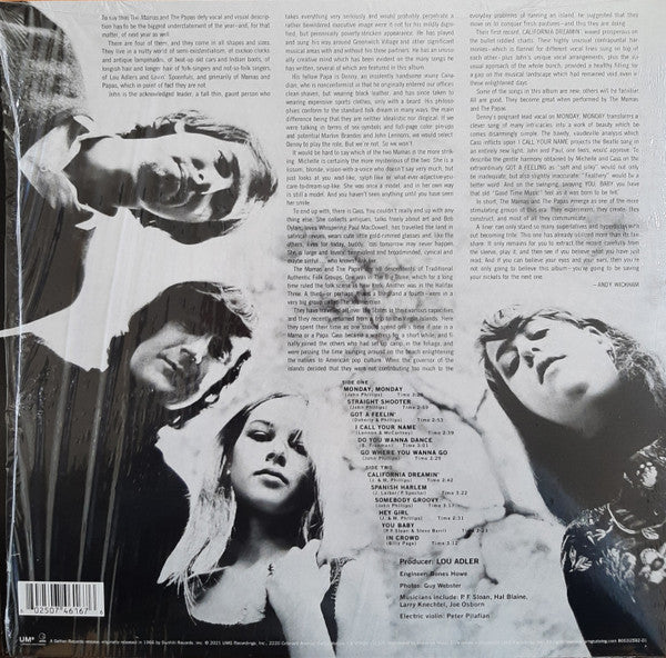 The Mamas & The Papas If You Can Believe Your Eyes And Ears Geffen Records, UMe LP, Album, RE, Toi Mint (M) Mint (M)-