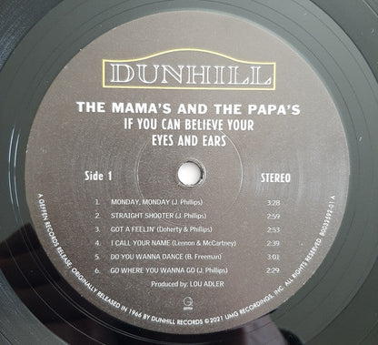 The Mamas & The Papas If You Can Believe Your Eyes And Ears Geffen Records, UMe LP, Album, RE, Toi Mint (M) Mint (M)-
