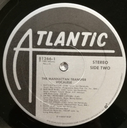 The Manhattan Transfer - Vocalese | Very Good Plus (VG+) Near Mint (NM)-