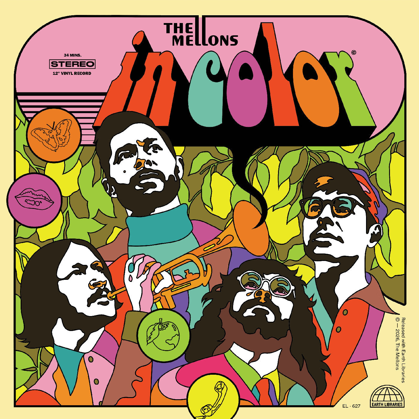 The Mellons - (PRESALE 7/10/26) The Mellons In Color (IEX STICKER COLORING PAGE ORANGE VINYL) |-