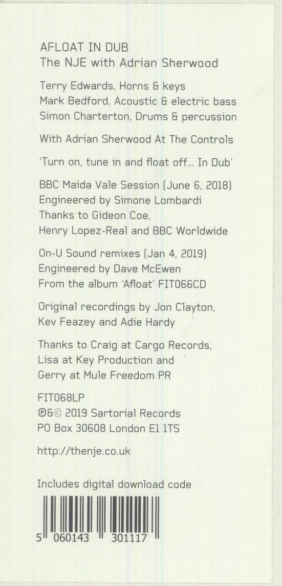 The Near Jazz Experience With Adrian Sherwood - Afloat In Dub | Mint (M) Generic-
