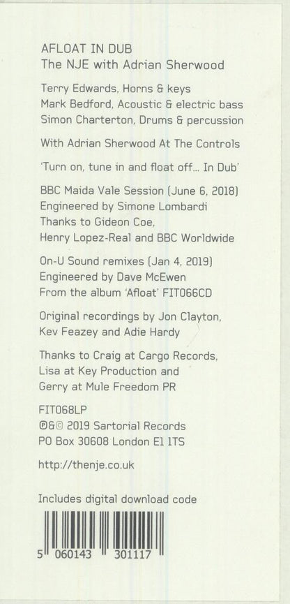 The Near Jazz Experience With Adrian Sherwood - Afloat In Dub | Mint (M) Generic-