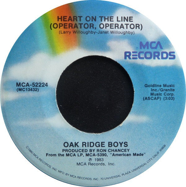 The Oak Ridge Boys - Love Song | Very Good Plus (VG+) Very Good Plus (VG+)-