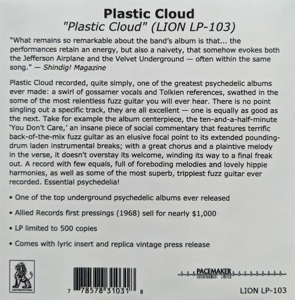 The Plastic Cloud (VINYL) | Mint (M) Mint (M)-