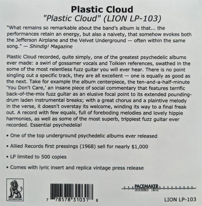 The Plastic Cloud (VINYL) | Mint (M) Mint (M)-
