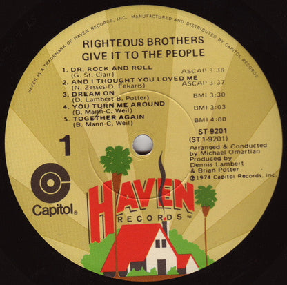 The Righteous Brothers - Give It To The People | Near Mint (NM) Near Mint (NM)-