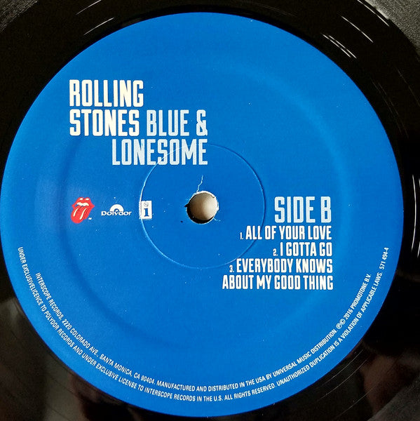 The Rolling Stones - Blue & Lonesome (VINYL 2xLP Polydor 571 494-4) | Mint (M)-