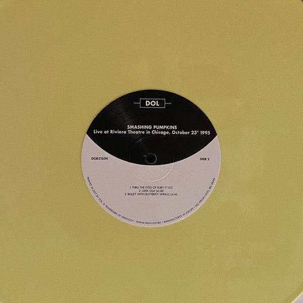 The Smashing Pumpkins Live at Riviera Theatre in Chicago, October 23th 1995 DOL 2xLP, Unofficial, Yel Mint (M) Mint (M)-