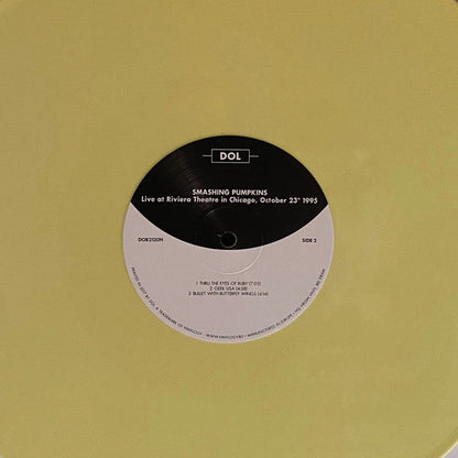 The Smashing Pumpkins Live at Riviera Theatre in Chicago, October 23th 1995 DOL 2xLP, Unofficial, Yel Mint (M) Mint (M)-