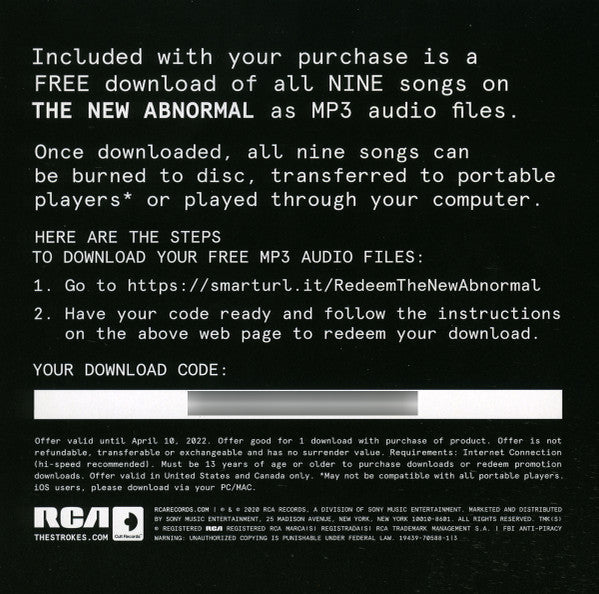 The Strokes - The New Abnormal | Mint (M) Mint (M)-