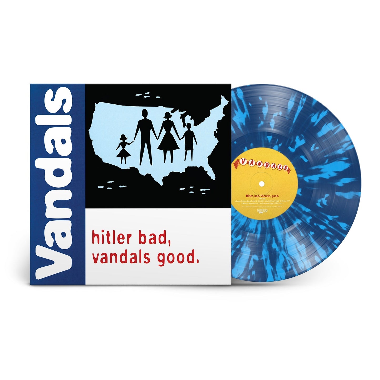 The Vandals - Hitler Bad, Vandals Good. (25th Anniversary Edition) (Limited Edition, White/Blue Splatter) | Mint (M) Mint (M)-