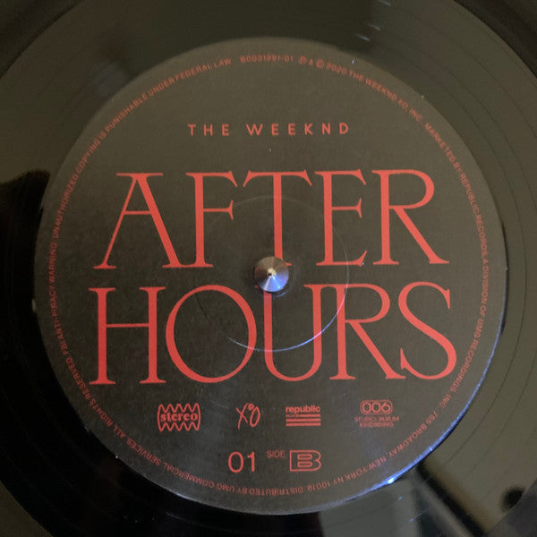 The Weeknd - After Hours (2xVINYL) | Mint (M) Mint (M)-