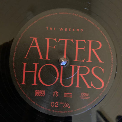 The Weeknd - After Hours (2xVINYL) | Mint (M) Mint (M)-