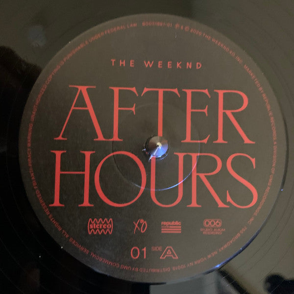 The Weeknd - After Hours (2xVINYL) | Mint (M) Mint (M)-