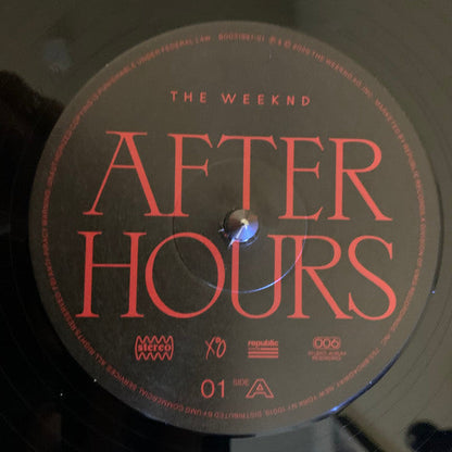 The Weeknd - After Hours (2xVINYL) | Mint (M) Mint (M)-