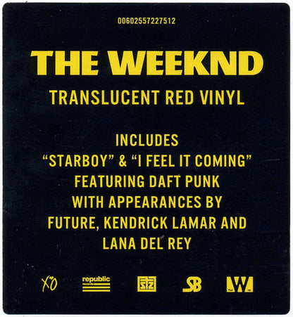 The Weeknd - Starboy (2x Red Translucent Vinyl) | Mint (M) Mint (M)-