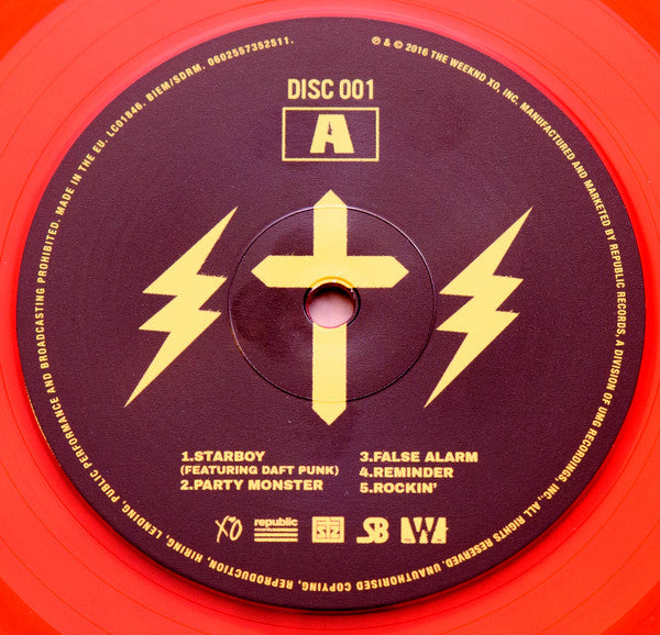 The Weeknd - Starboy (2x Red Translucent Vinyl) | Mint (M) Mint (M)-