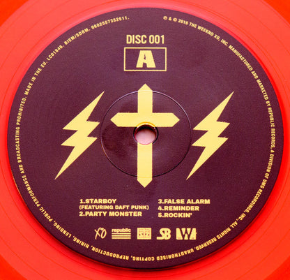 The Weeknd - Starboy (2x Red Translucent Vinyl) | Mint (M) Mint (M)-