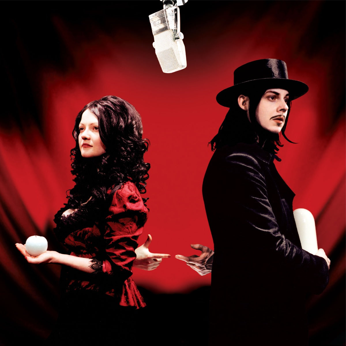 The White Stripes - Get Behind Me Satan (20th Anniv Ltd Ed Red/Clear W/Black Wisps 2xVINYL) | Mint (M) Mint (M)-