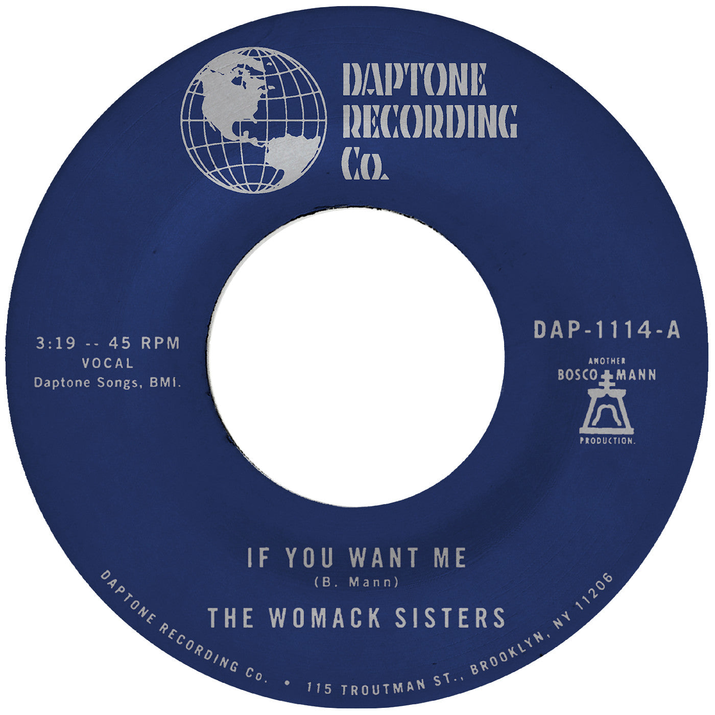 The Womack Sisters - If You Want Me B/W I Just Don'T Want You (To Say Goodbye)(7" VINYL) | Mint (M) Generic-