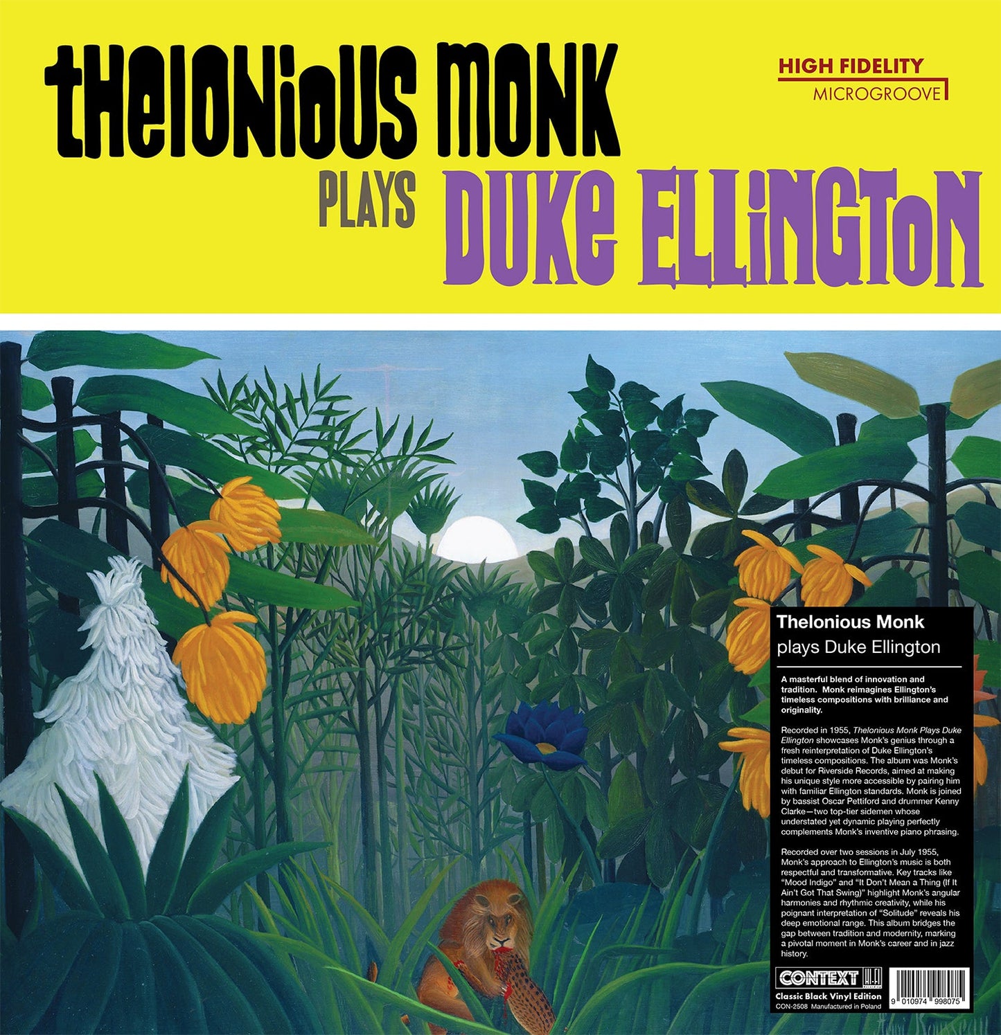 Thelonious Monk - Duke Ellington (VINYL) | Mint (M) Mint (M)-