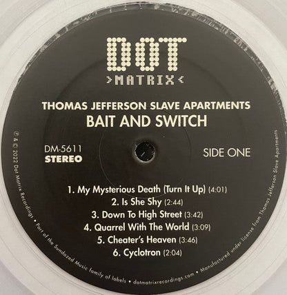 Thomas Jefferson Slave Apartments - Bait And Switch | Mint (M) Mint (M)-