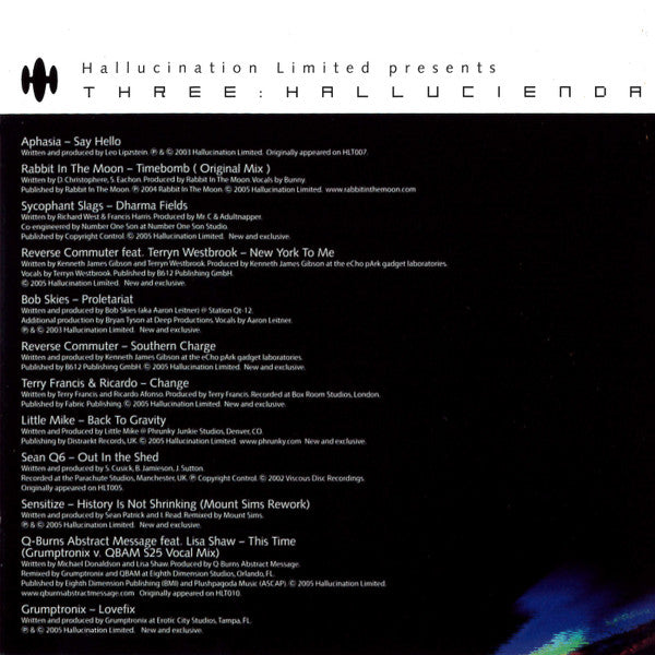 Hallucination Limited Presents: Three : Hallucienda | Mint (M) Mint (M)--