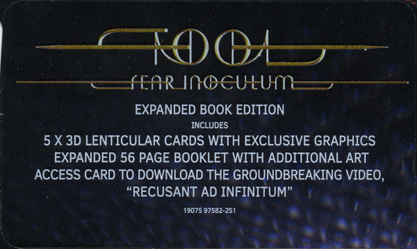 Tool (2) - Fear Inoculum (Expanded Book Edition CD RCA/Tool Dissectional 19075-97582-2) | NEW-