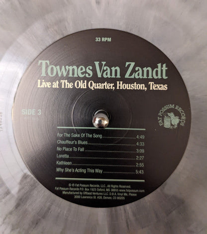 Townes Van Zandt - Live At The Old Quarter, Houston, Texas (COLOR VINYL) | Mint (M) Mint (M)-