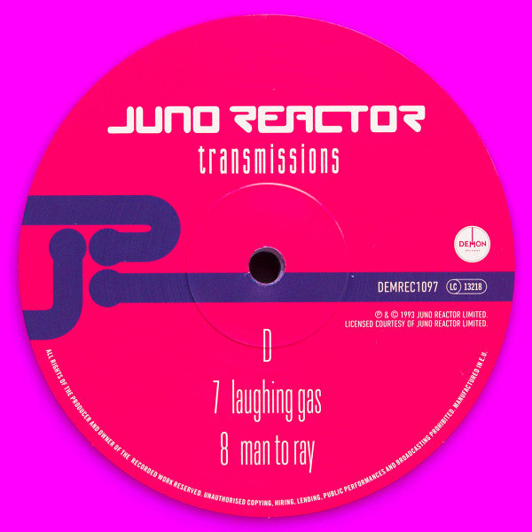 Juno Reactor - Transmissions (2X Purple Vinyl) | Mint (M) Mint (M)-