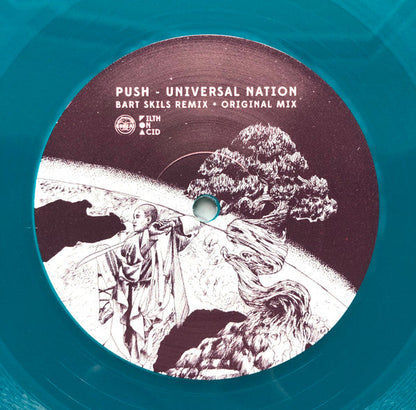 PUSH - Universal Nation (Bart Skils Remix + Original Mix)(TRANSLUCENT BLUE VINYL) | Mint (M) Mint (M)-