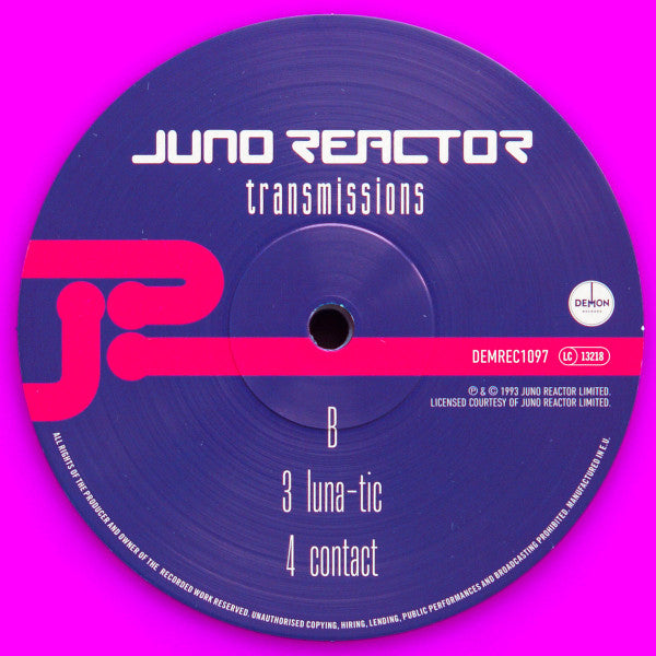 Juno Reactor - Transmissions (2X Purple Vinyl) | Mint (M) Mint (M)-