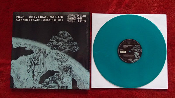PUSH - Universal Nation (Bart Skils Remix + Original Mix)(TRANSLUCENT BLUE VINYL) | Mint (M) Mint (M)-