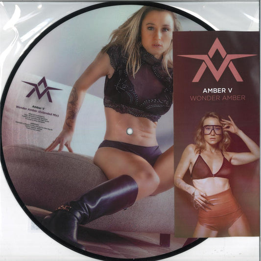 AMBER V - WONDER AMBER – EXTENDED AND DIM3NSION REMIX (PICTURE VINYL 12" la Musique du beau Monde LMDBMV26-5) | NEW Mint (M) Mint (M)-