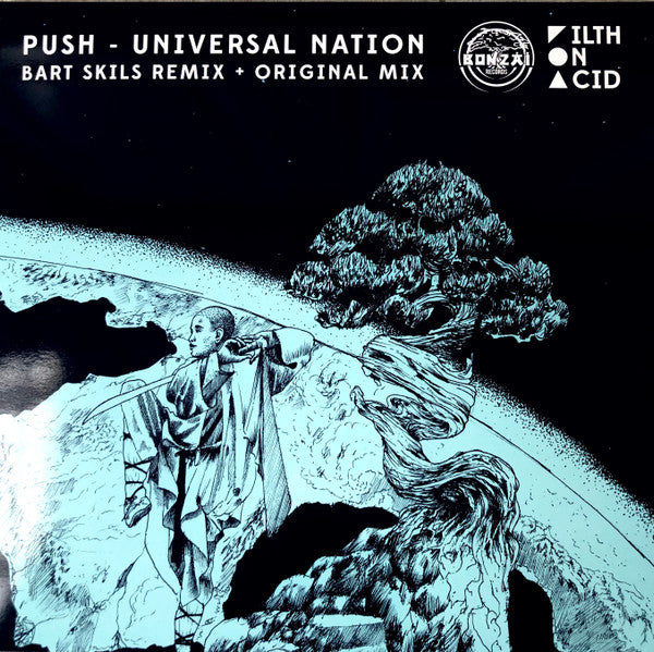 PUSH - Universal Nation (Bart Skils Remix + Original Mix)(TRANSLUCENT BLUE VINYL) | Mint (M) Mint (M)-