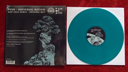 PUSH - Universal Nation (Bart Skils Remix + Original Mix)(TRANSLUCENT BLUE VINYL) | Mint (M) Mint (M)-