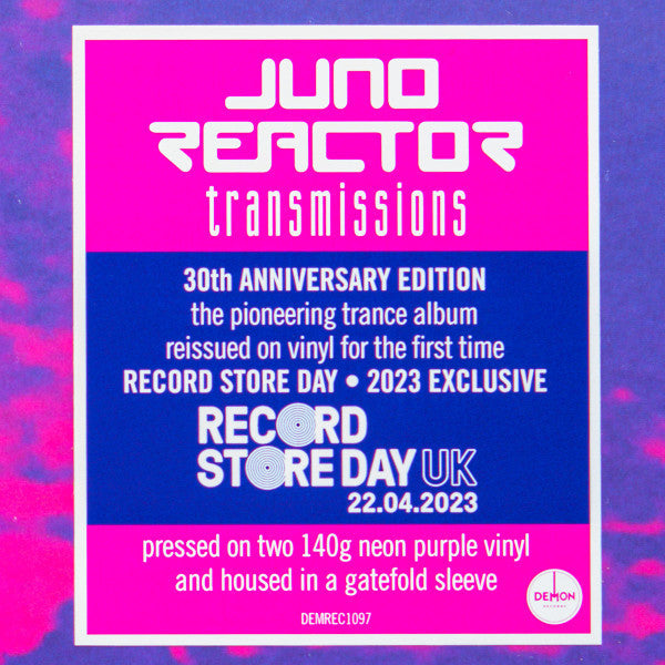 Juno Reactor - Transmissions (2X Purple Vinyl) | Mint (M) Mint (M)-