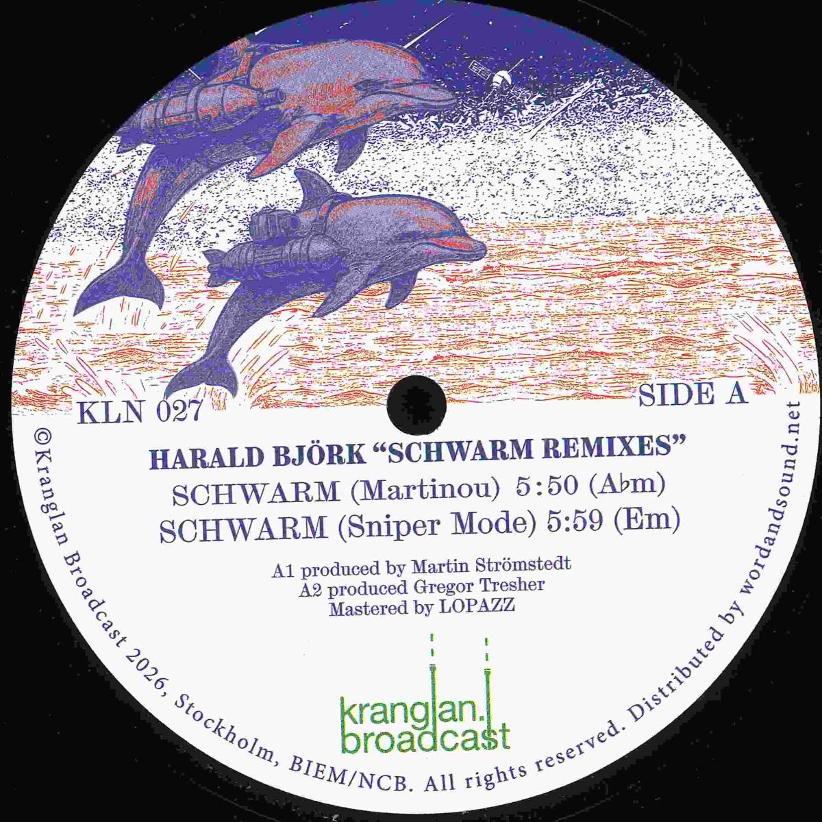 Harald Björk - SCHWARM Remixes (VINYL 12" Kranglan Broadcast KLN027) | NEW Mint (M) Mint (M)-